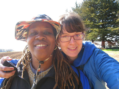 Molly Oliver Culver and Karen Washington urban farmers at the Center for Agroecology UCSC 2008