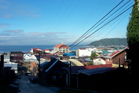 View of harbor in Puerto Montt, Chile