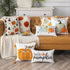 Embroidered Halloween Pumpkin Pillow Cover – Autumn Cushion for Sofa, Office & Home Decor