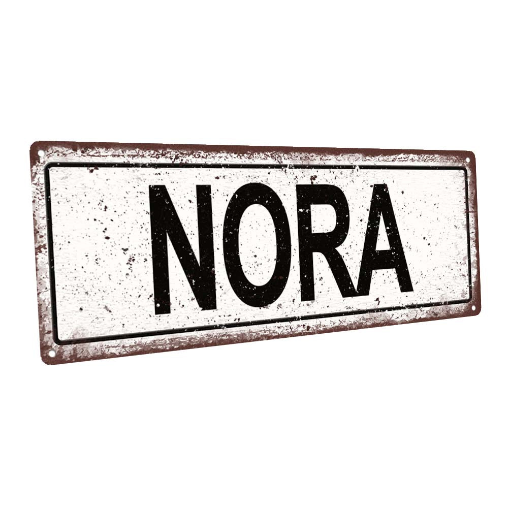 Nora Metal Sign
