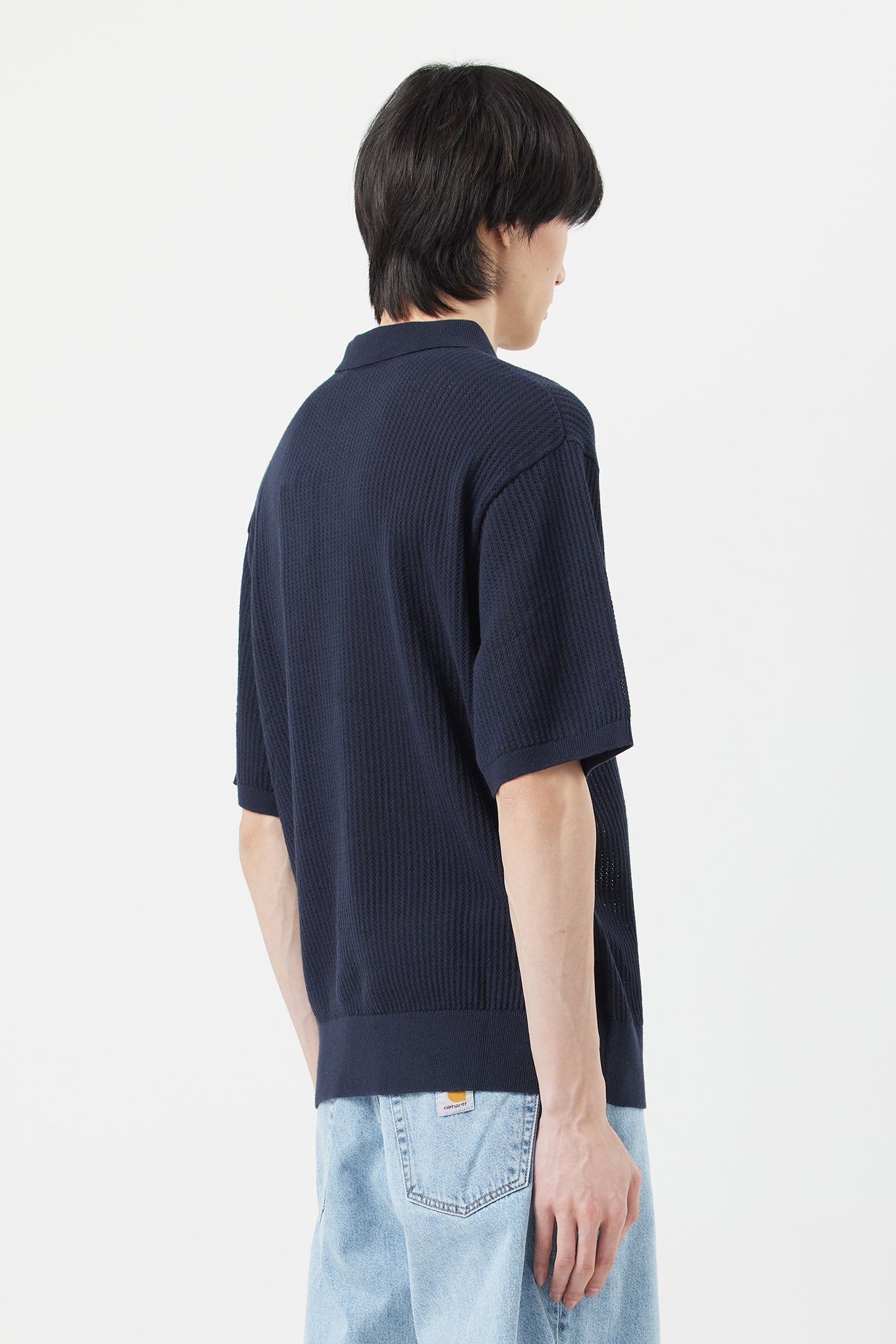 多様な Carhartt S/S Kenway Knit Polo - Black ポロシャツ - toom.com