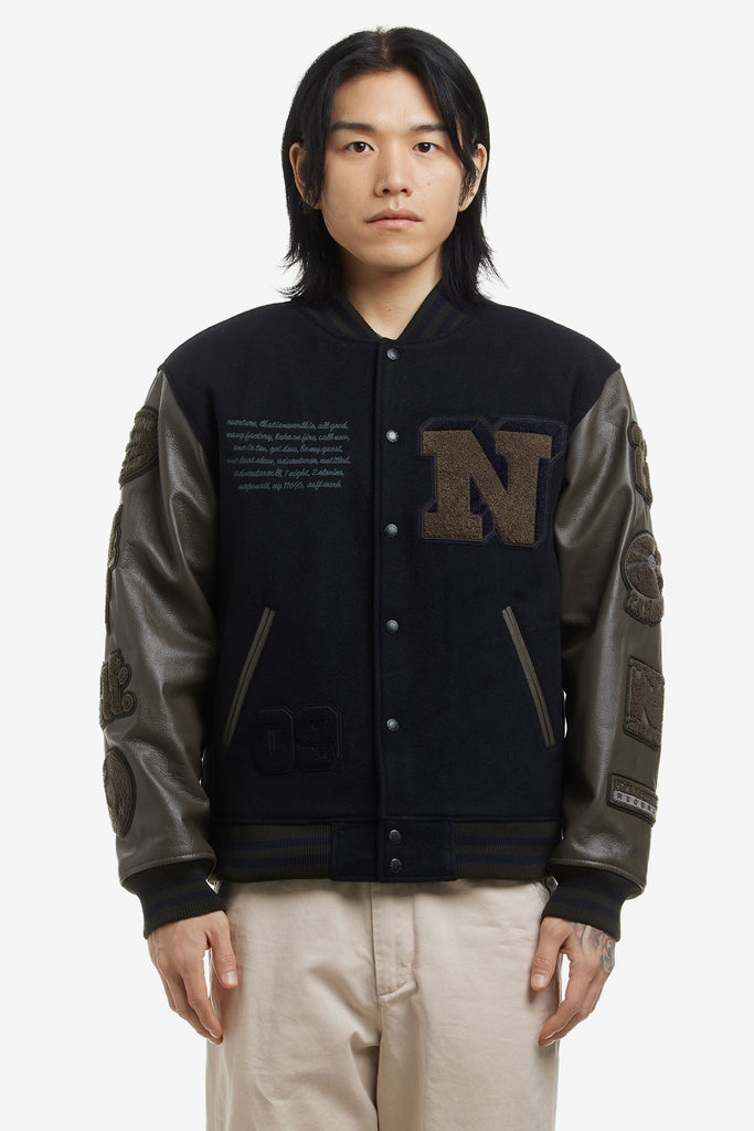 LEATHER VARSITY JACKET A | WORKSOUT WORLDWIDE