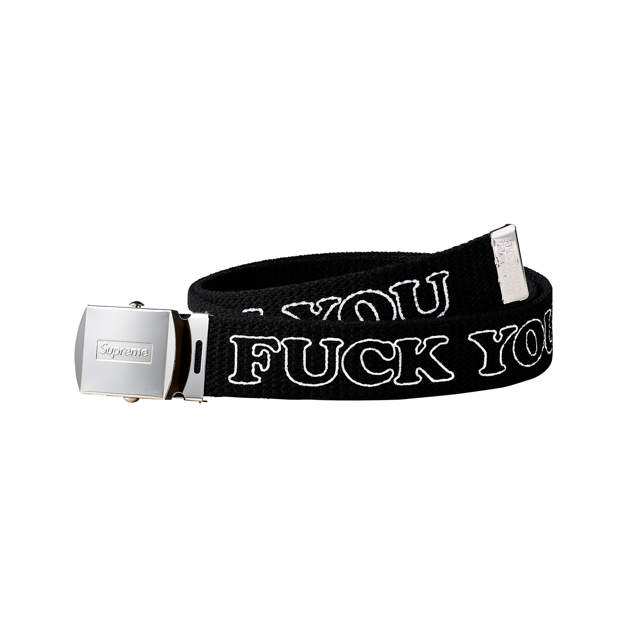 SUPREME HYSTERIC GLAMOUR FUCK YOU BELT WHITE – ODTO