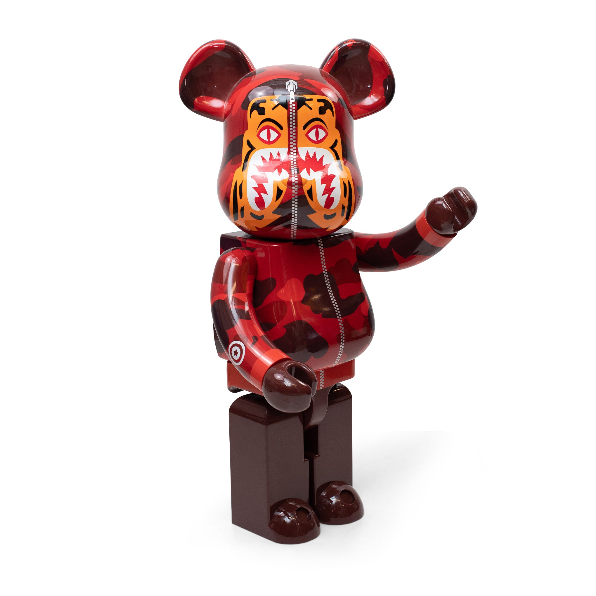 Bearbrick A BATHING APE Camo Tiger 1000% partyhubgh.com