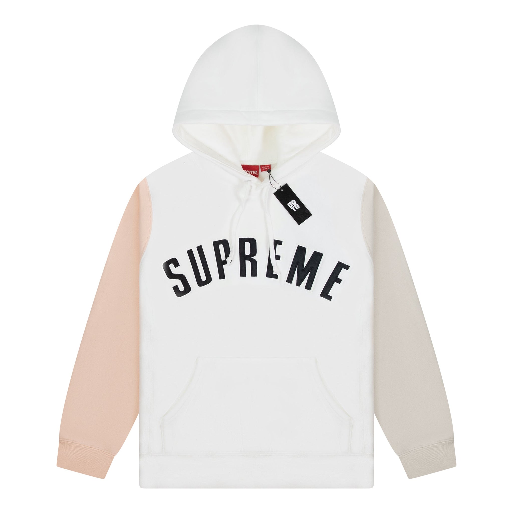 SUPREME COLOUR BLOCKED ARC LOGO HOODIE – ODTO