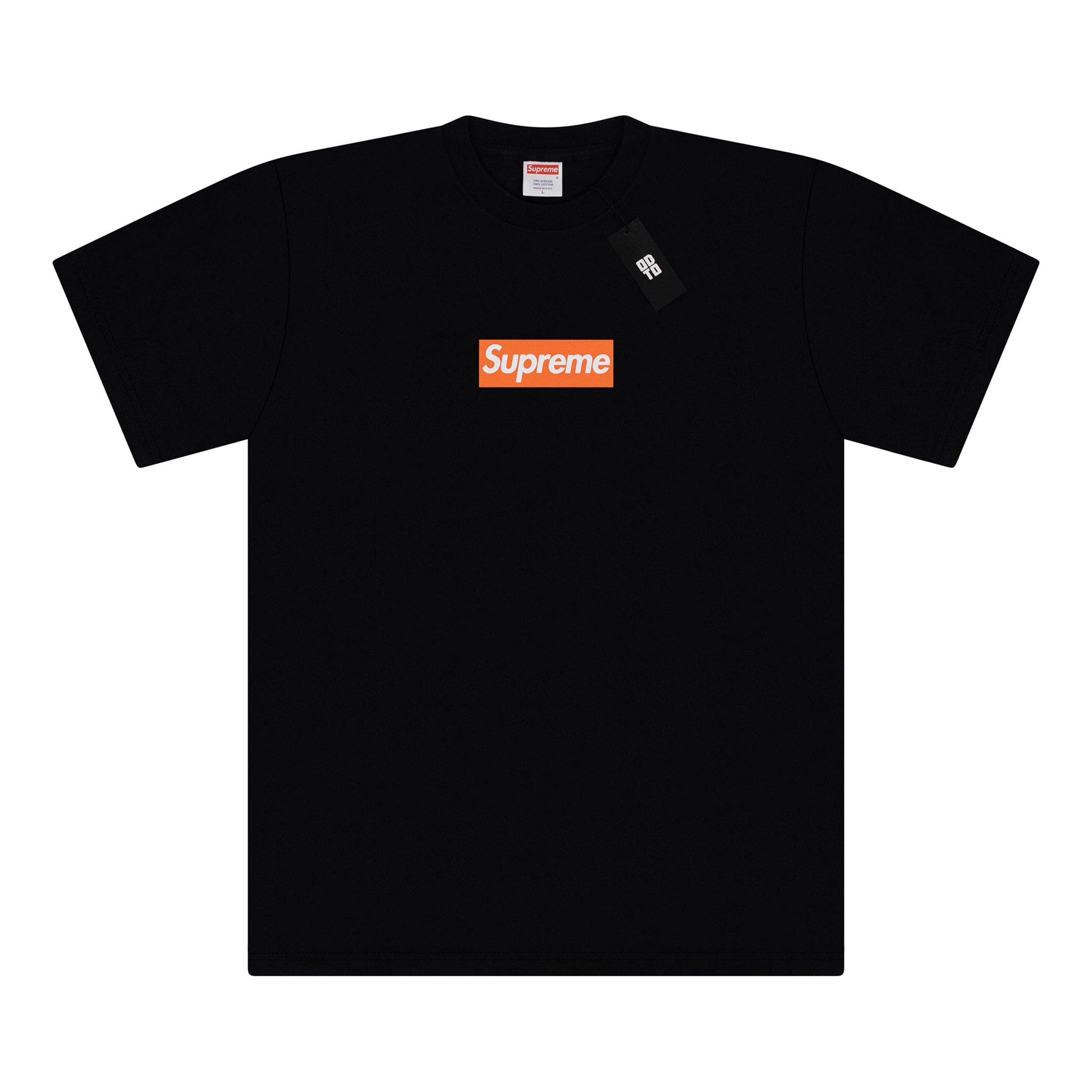 SUPREME COMME DES GARCONS SHIRT BOX LOGO TEE BLACK – ODTO