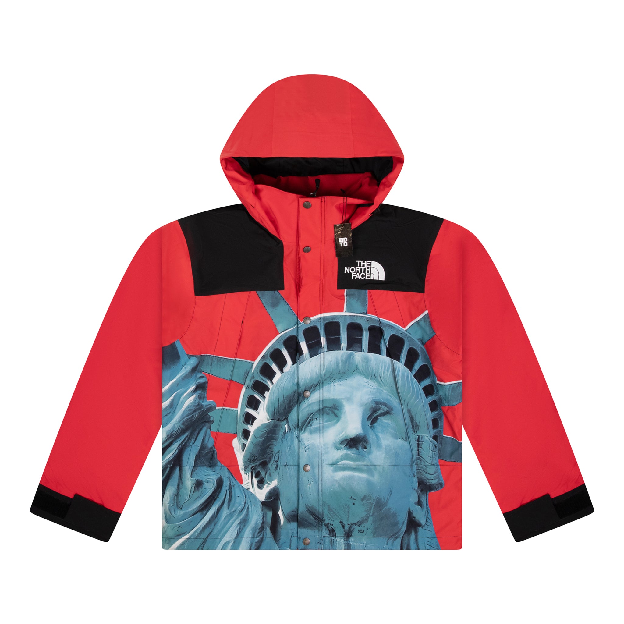 Supreme TNF Statue of Liberty Baltoro Jacket RED SIZE M BRAND NEW W/  DEFECTS