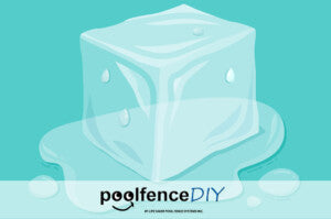 Ice can damage your pool cover.