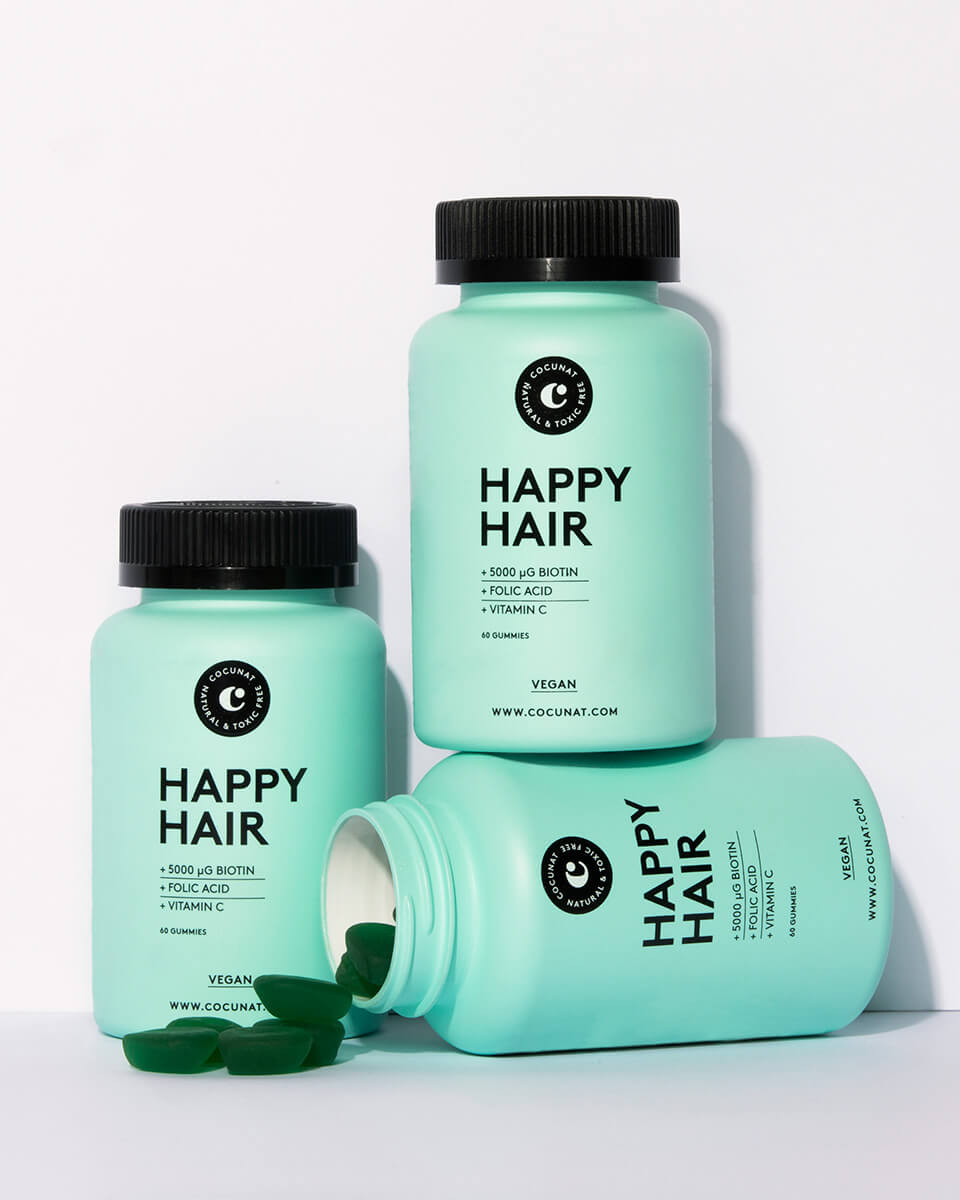 Happy Hair - 3-Monats-Paket - Hair Vitamin Gummies für kräftigeres Haar