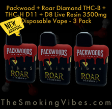 Packwoods Packwoods - D11 + D8 THC-B THC-H ROAR Diamond 3500mg 3.5G -  TGR-NOW Smoke Vape Delivery Los Angeles