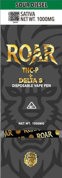 Packswood Roar Diamond THC-B - THC-H - Delta 11 - 8 Disposable