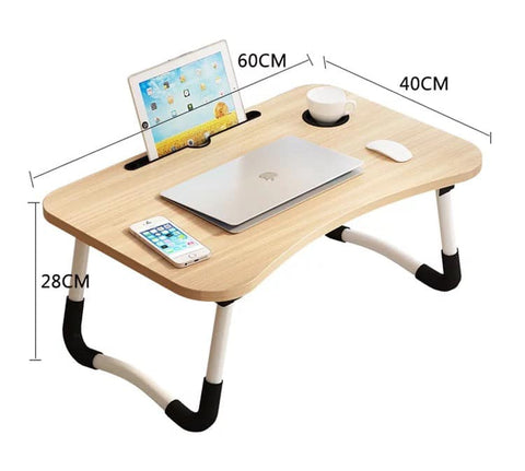 Table de lit pour Ordinateur Portable Bureau de Lit Pliante – Codigros