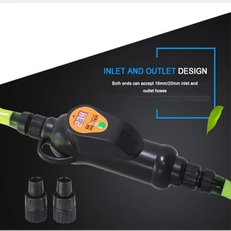 110-240V Sunsun EH-300 EH-500 800W 1000W Aquarium Fish Tank Adjustable Temperature External Heater Automatic Thermostat - Image 5