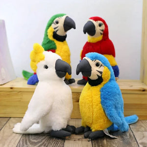 Parrot Plush Toys Soft Simulation Psittacidae Macaw Stuffed Toy Cute Wild Animals Birds Dolls Bird toys - Petzie - Cute Bird Plush