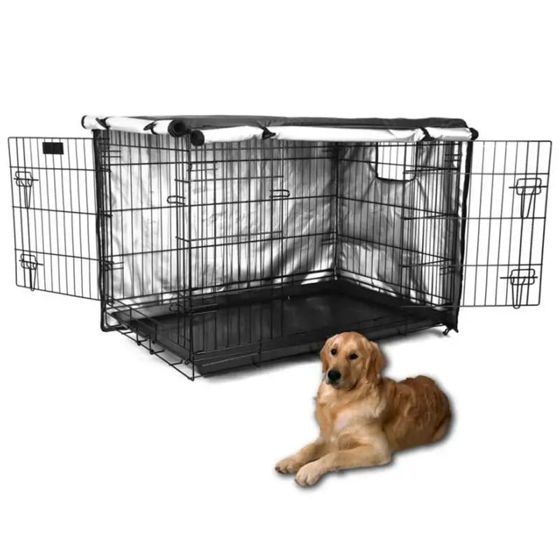 Dog Cage Rainproof Dust Covers Outdoor Universal Dog Wire Crate Cover Waterproof Sun Protection Durable Pet Kennel Case - Image 4