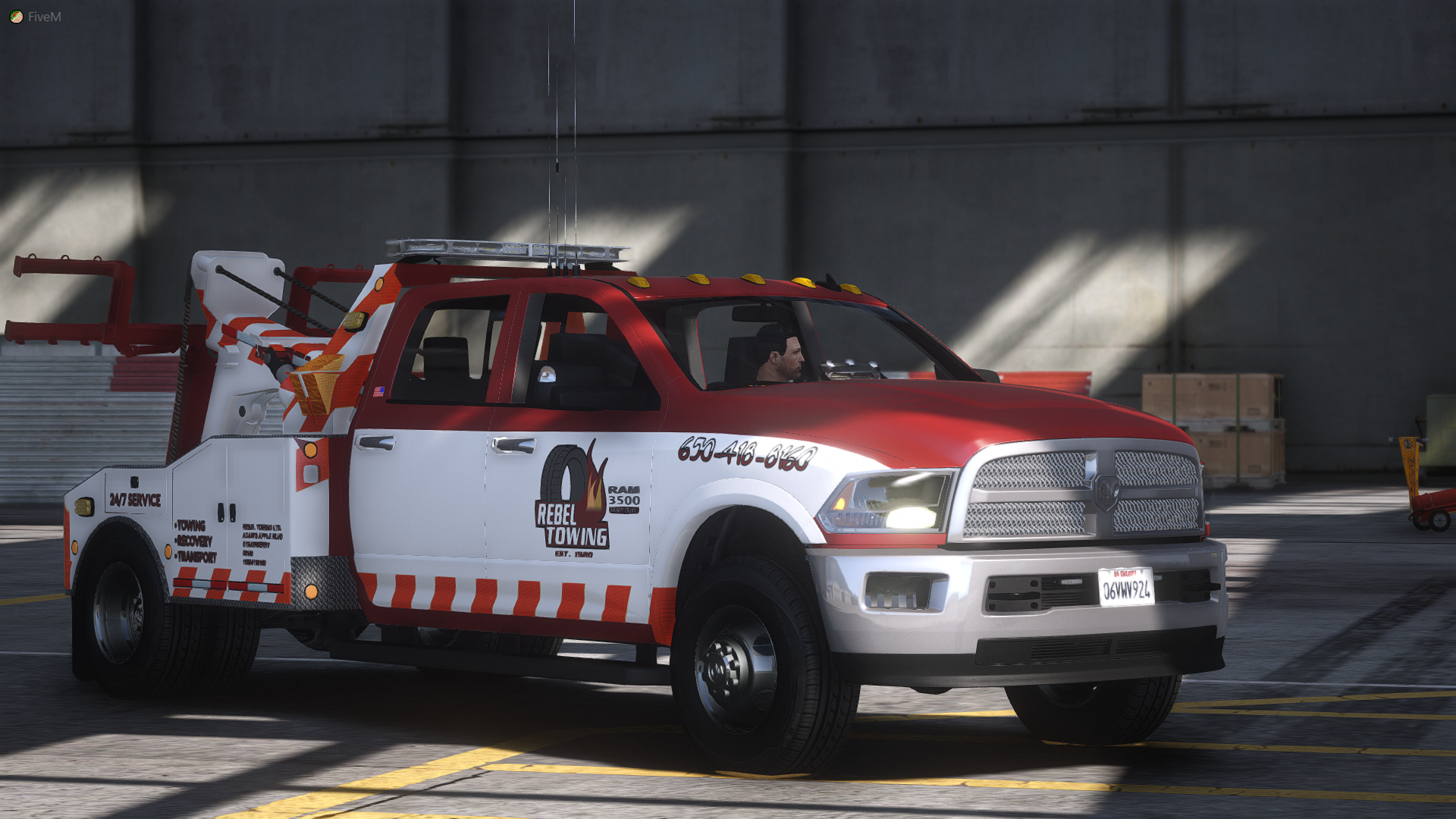 More information about "2013 RAM Crew Cab Tow Truck FiveM Ready JA Design"