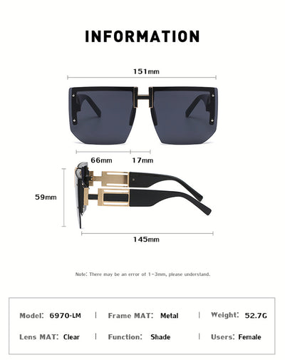 Diamond Cut Frameless Sunglasses 6970-LM