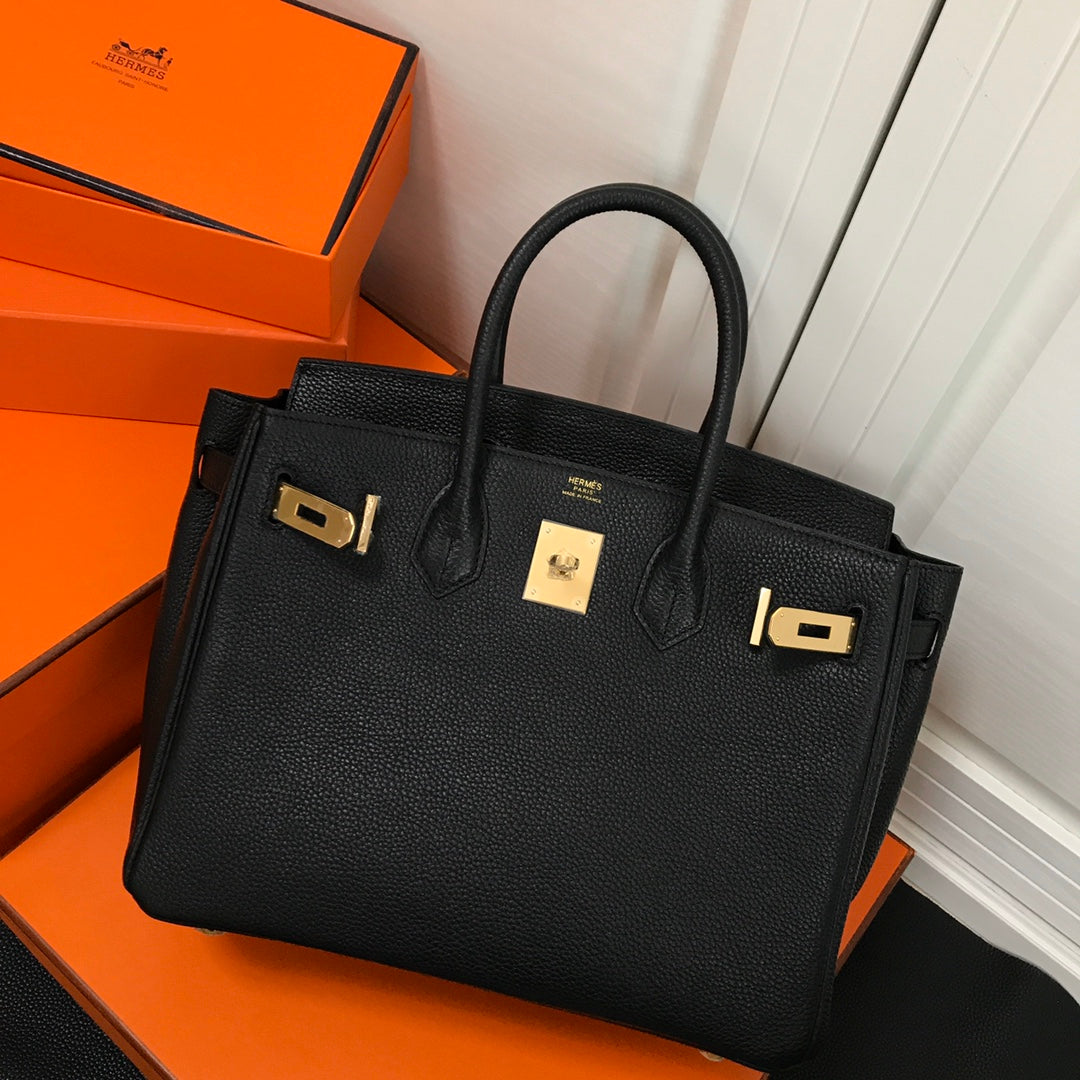 birkin bag black gold