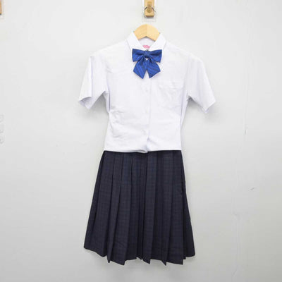 中古】香川県 三木町立三木中学校 女子制服 3点 (シャツ・スカート