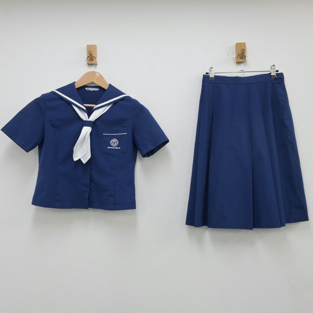 中古制服】熊本県 熊本信愛女学院中学校 女子制服 3点（セーラー服