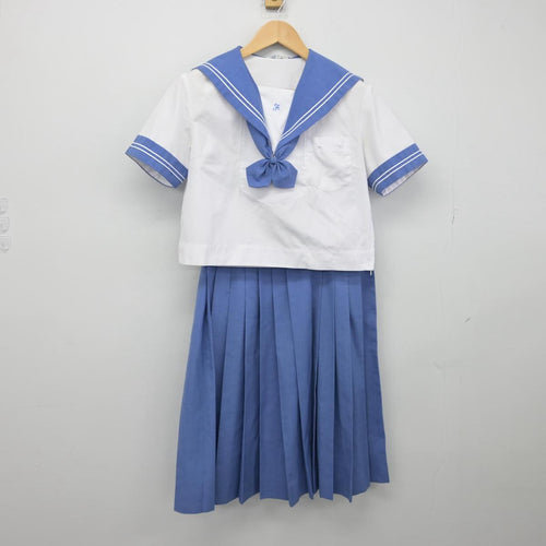 O985 () 福岡県 八女学院中学校・高等学校 セーラー服 上下3点セット