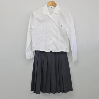 【中古】静岡県 藤枝西高等学校 女子制服 2点（シャツ・スカート）sf029704