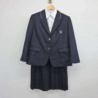 【中古】埼玉県 大宮西高等学校 女子制服 3点（ブレザー・スカート