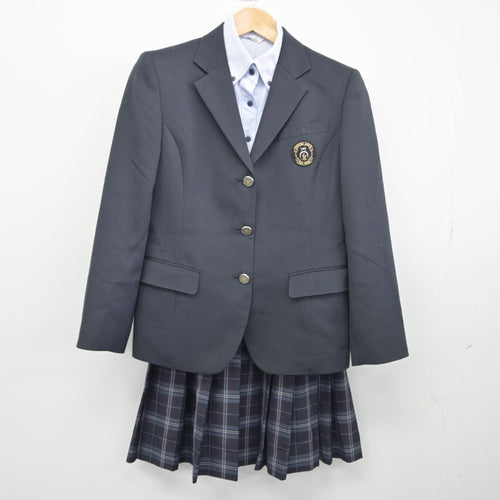 【中古制服】大阪府 向陽台高校 女子制服 5点（ブレザー・シャツ