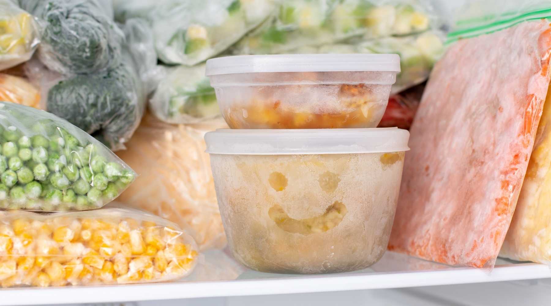 Containers for freezer meal prep
