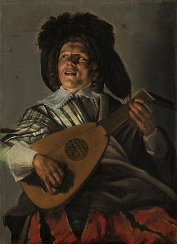 Man playing a lute