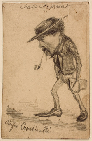 Character of Croutinelli Drawing by Claude Monet