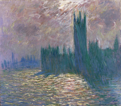 House of Parliament Claude Monet Famous Artwork