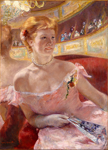 Woman with a Pearl Necklace and Fan