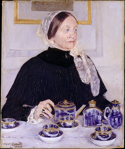 Woman with her Tea Set