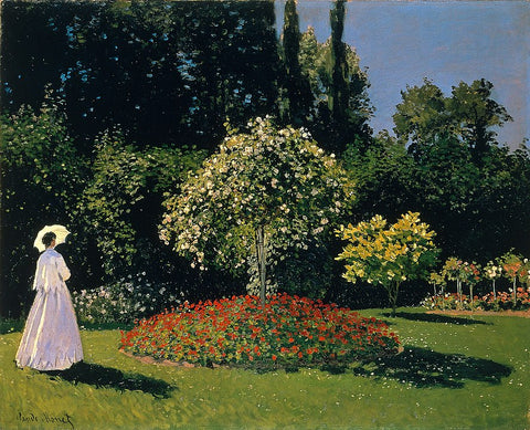 Woman in a garden