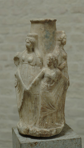 Hekataion with the Charites, Attic, 3rd century BCE (Glyptothek, Munich)