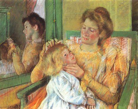 Mother Combing Child's Hair From Mary Cassatt Art Tour Street Art Museum Tours