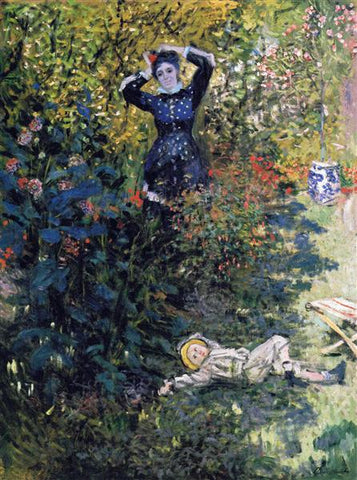 Camille and Jean Monet in the Garden at Argenteuil Claude Monet Date: 1873