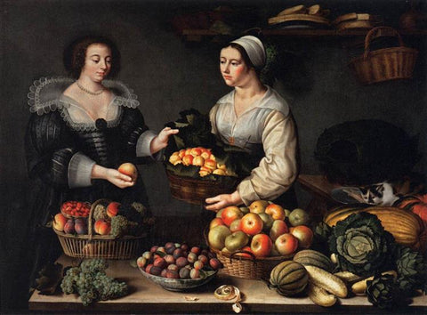 The Fruit and Vegetable Costermonger Louise Moillon Date: 1631; France