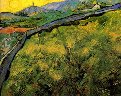 Field of Spring Wheat at Sunrise Vincent van Gogh Date: 1889; Saint-rémy-de-provence, France