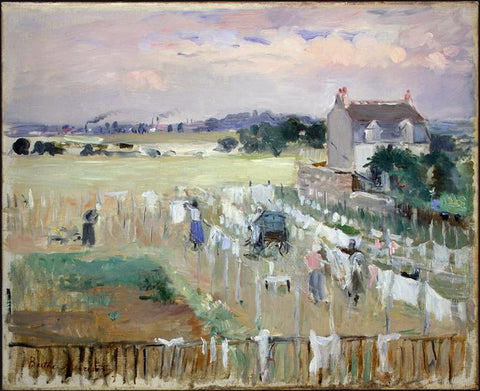 Hanging the Laundry out to Dry Berthe Morisot