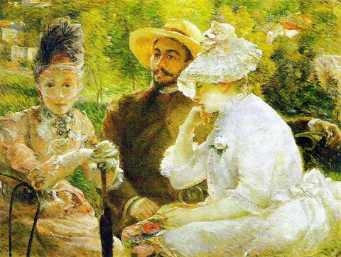 On the Terrace at Sèvres by Marie Bracquemond 1880