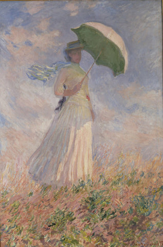 Woman with a Parasol in a field from Claude Monet Part 2 Art Tour Street Art Museum Tours