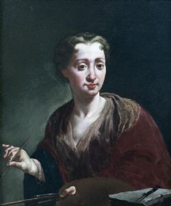Self-portrait Giulia Lama Date: 1725