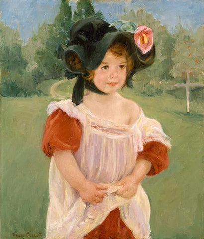 Portrait of girl wearing a bonnet