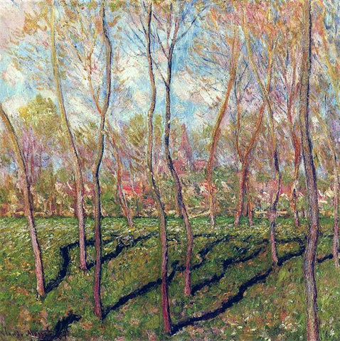 Poplars Claude Monet Famous Artwork