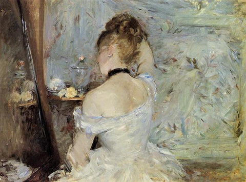 Young Woman at the Mirror Berthe Morisot Date: 1880