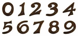 cast iron street numbers