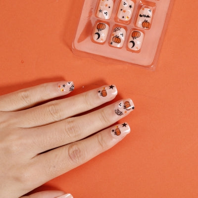 Halloween Press-On Nails Tutorial: Simple Steps to Create Glamorous Nails