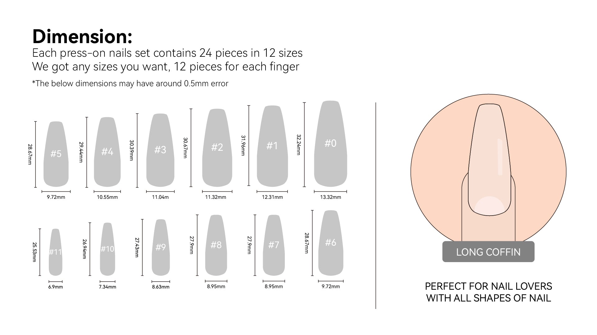 Bettycora Summer Sea Floating Coffin Press On Nails – NOUMAY LIMITED